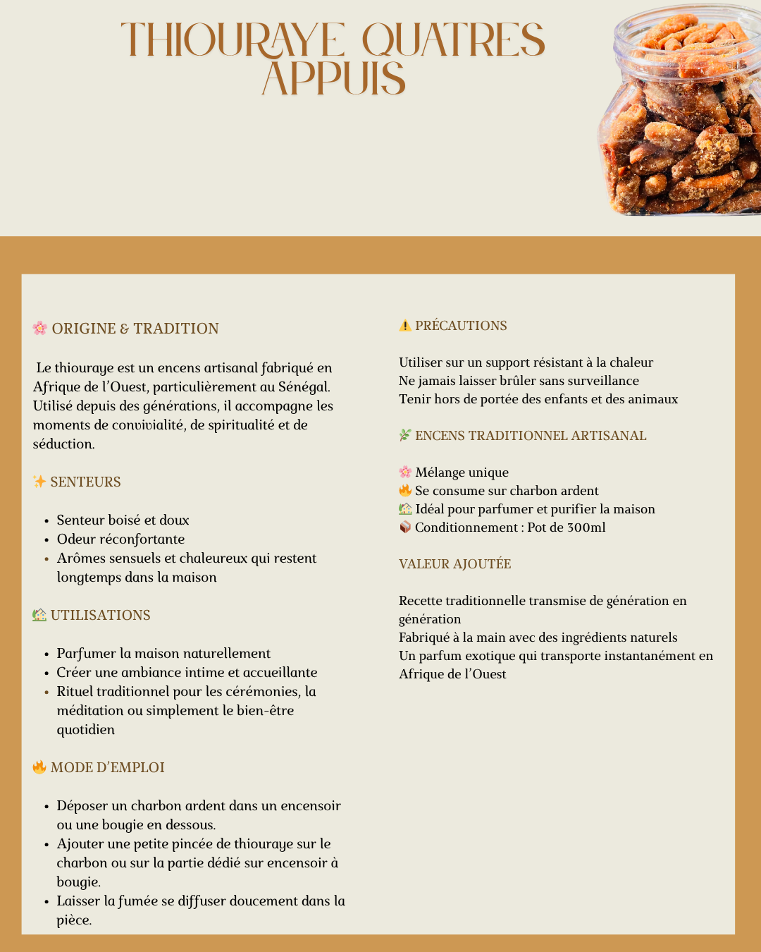 Thiouray quatre appuis