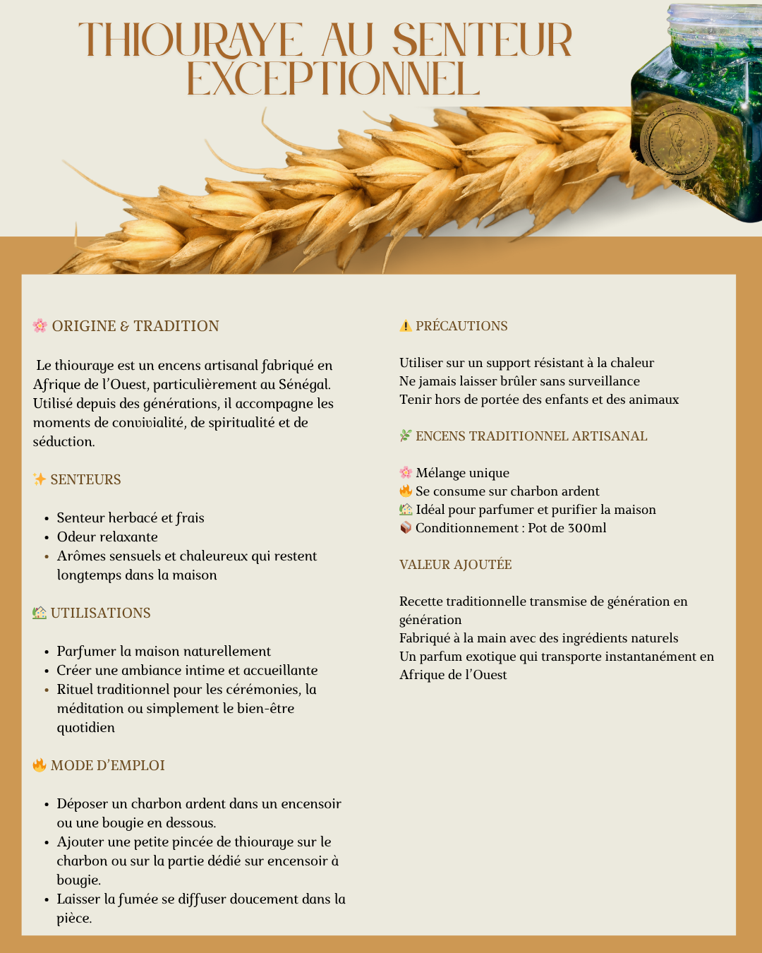 Thiouray senteur exceptionnelle 🥹